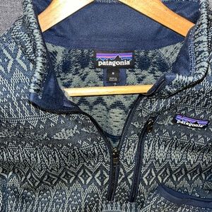 Patagonia Mens Better Sweater Quarter Zip Fleece Size M